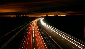 Fotografiar luces coche de noche