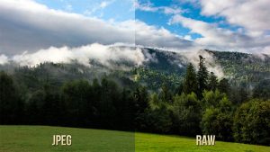 Diferencias fotografía RAW vs JPEG