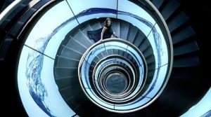 Fotografía de escaleras espiral