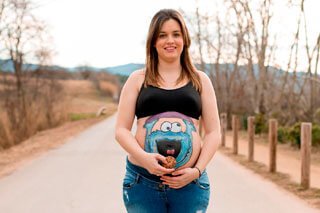 Fotografía belly painting Granollers embarazadas
